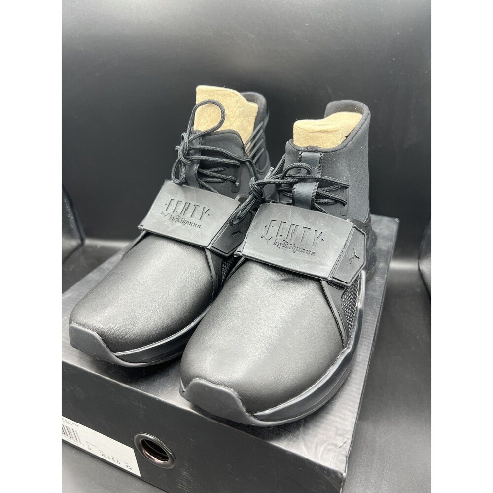 PUMA Fenty x Trainer Hi 'Black' Shoes Women’s Size 5.5 (190398-01) NEW!